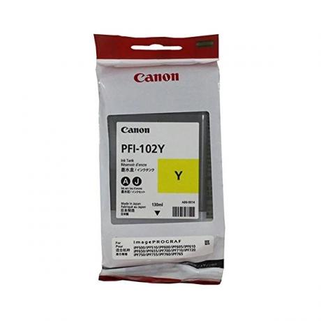 Картридж Canon PFI-102Y (0898B001) для Canon iPF510/605/610/650/655/750/760/765, желтый - фото 2