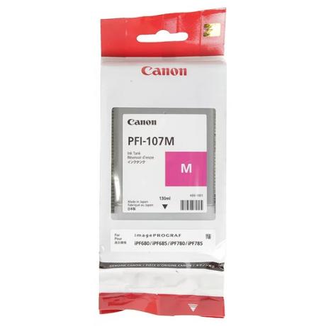 Картридж Canon PFI-107M (6707B001) для Canon iP F680/685/780/785, пурпурный - фото 2
