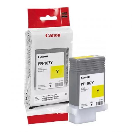 Картридж Canon PFI-107Y (6708B001) для Canon iP F680/685/780/785, желтый - фото 1