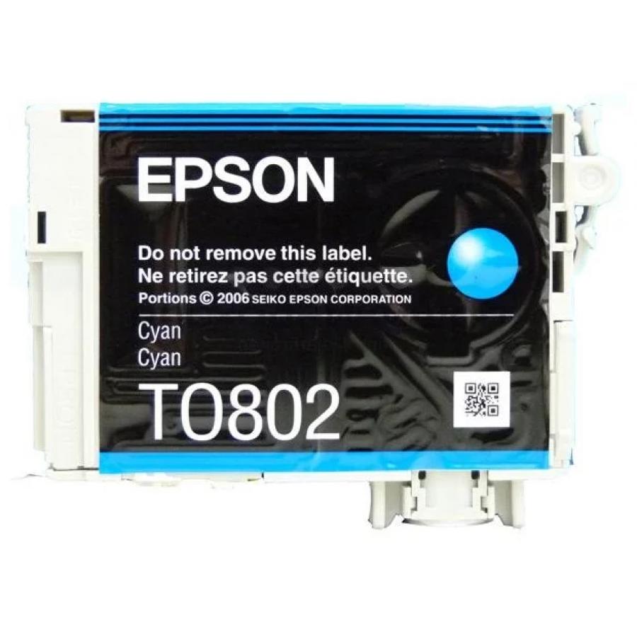 Картридж Epson T0802 (C13T08024011) для Epson P50/PX660, голубой картридж epson c13t12814011