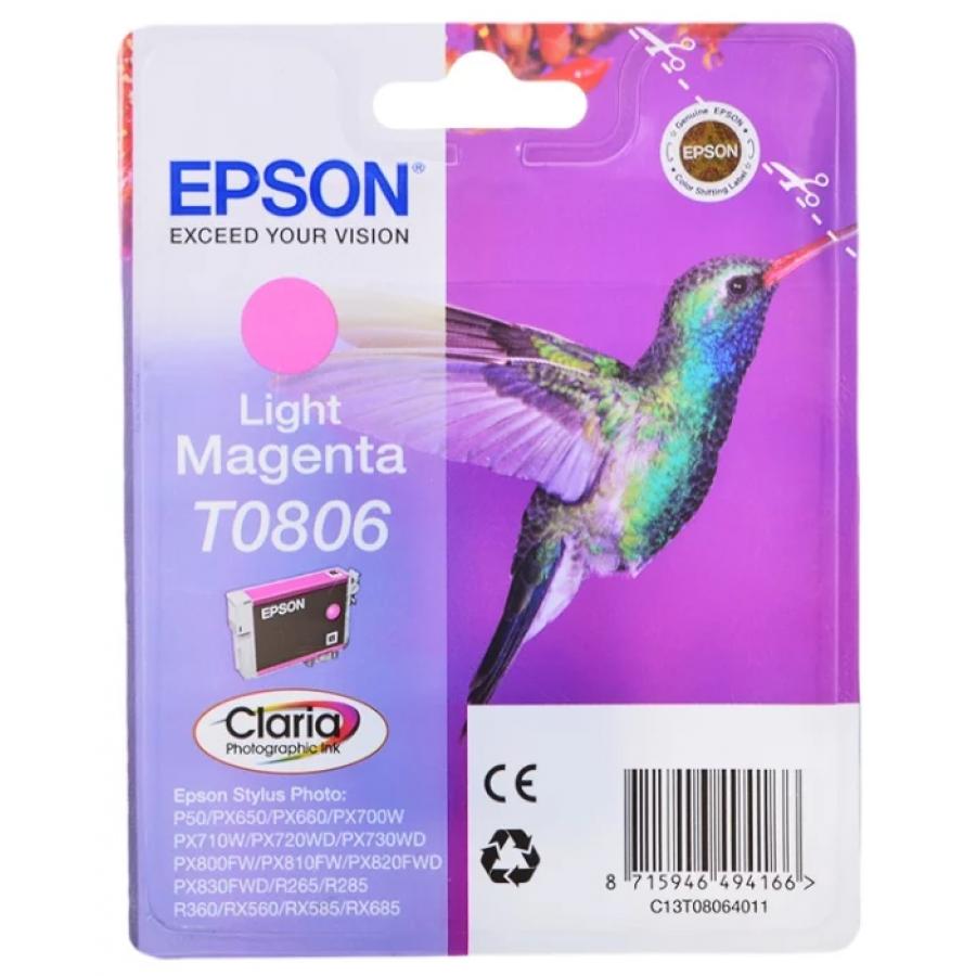 Фото - Картридж Epson T0806 (C13T08064011) для Epson P50/PX660, светло-пурпурный картридж epson c13t12814011