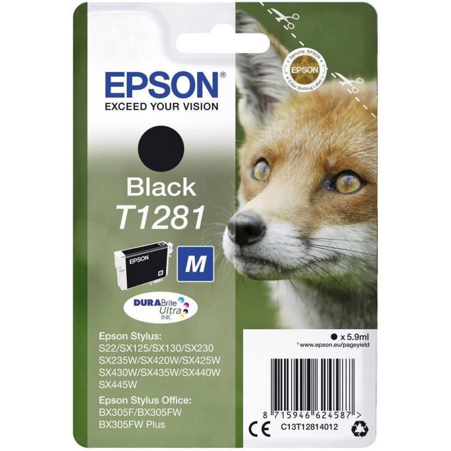 Фото - Картридж Epson T1281 (C13T12814012) для Epson S22/SX125, черный картридж epson c13t12814011