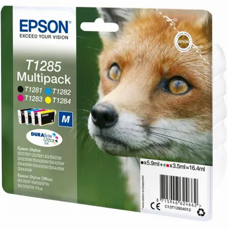 Набор картриджей Epson T1285 (C13T12854012) для Epson S22/SX125,...