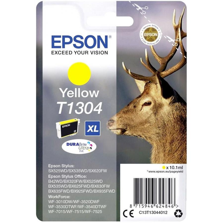 Фото - Картридж Epson T1304 (C13T13044012) для Epson B42WD, желтый картридж epson t5804 c13t580400 для epson st pro 3800 желтый