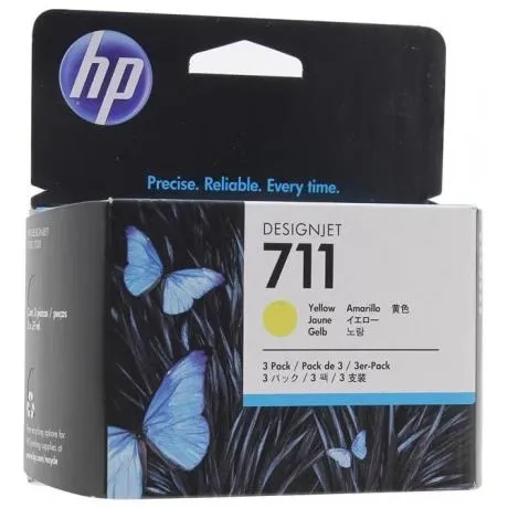 Картридж HP CZ136A для HP DJ T120/T520, желтый