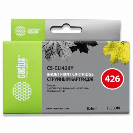 Картридж Cactus CS-CLI426Y желтый