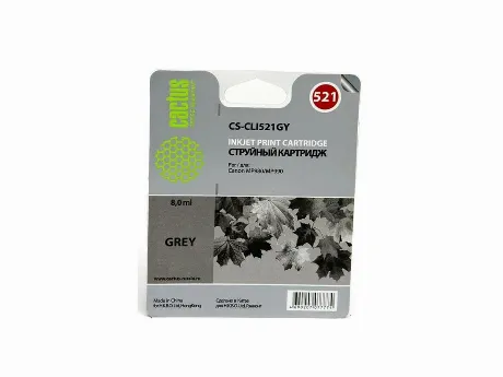 Картридж Cactus CS-CLI521GY серый