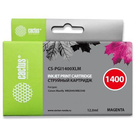 Картридж Cactus CS-PGI1400XLM пурпурный