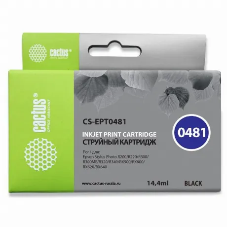 Картридж Cactus CS-EPT0481 черный