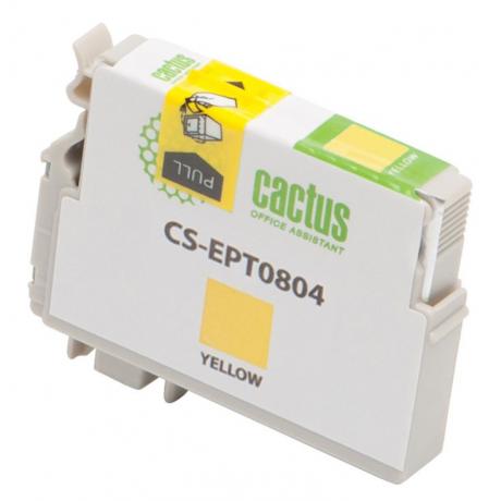 Картридж Cactus CS-EPT0804 желтый - фото 2