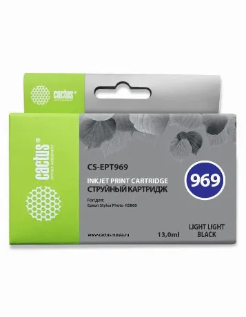 Картридж Cactus CS-EPT969 светло-серый