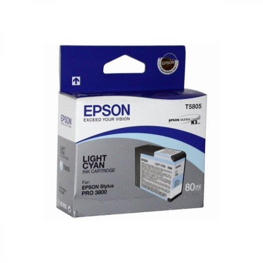 Фото - Картридж Epson T5805 (C13T580500) для Epson St Pro 3800, светло-голубой картридж epson t5804 c13t580400 для epson st pro 3800 желтый