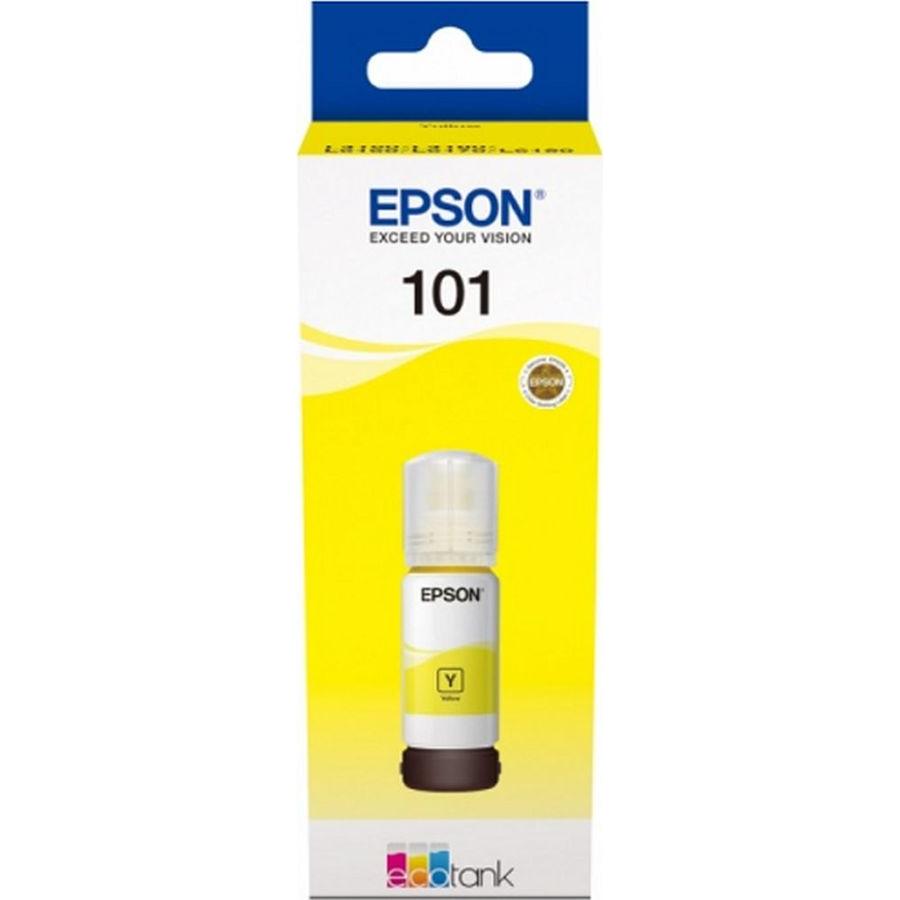 Картридж Epson L101 (C13T03V44A) для Epson L4150/L4160/L6160/L6170/L6190, желтый 268 сброс чипа для epson 7 контактные и 9 контактные чернила быстрое для принтеров epson r200 r230 rx620 dx5000 r800 r1800 r2400