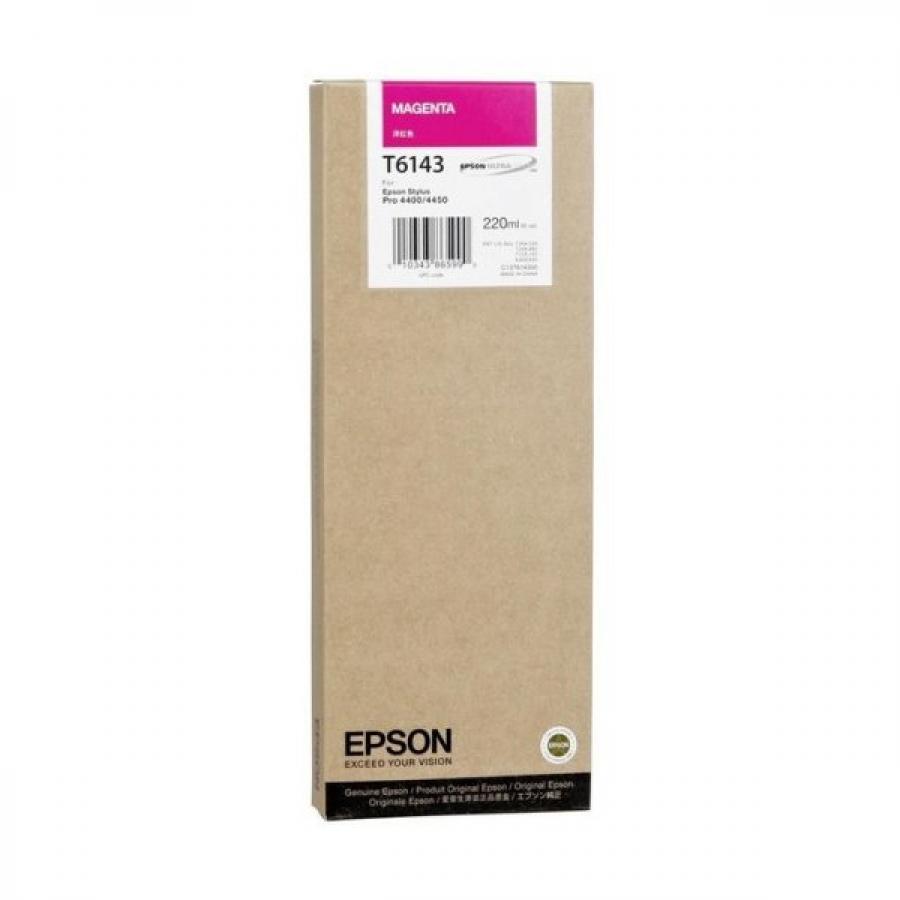 Картридж Epson T6143 (C13T614300) для Epson St Pro 4450, пурпурный картридж epson t5804 c13t580400 для epson st pro 3800 желтый