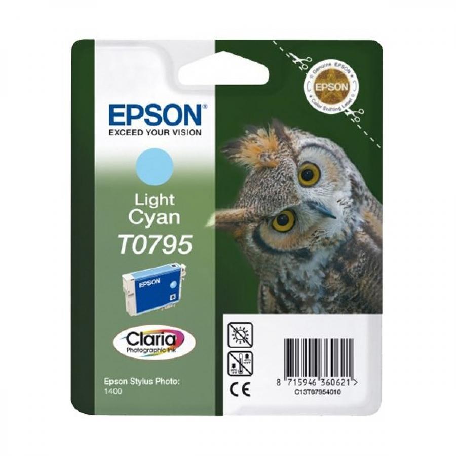 Картридж Epson T0795 (C13T07954010) для Epson P50/PX660, светло-голубой