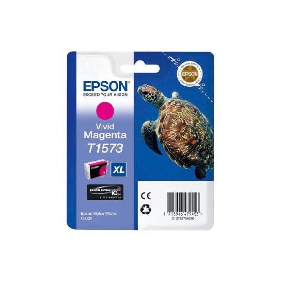 Картридж Epson T1573 (C13T15734010) для Epson St Ph R3000, пурпурный картридж epson t0968 c13t09684010 для epson st ph r2880 черный матовый