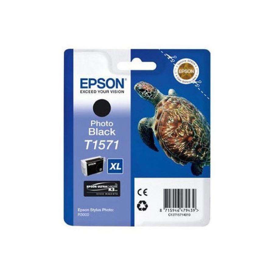 Картридж Epson T1571 (C13T15714010) для Epson St Ph R3000, фото черный картридж epson t0968 c13t09684010 для epson st ph r2880 черный матовый