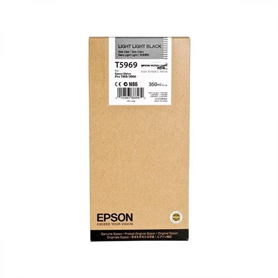 Фото - Картридж Epson T5969 (C13T596900) для Epson St Pro 7900/9900, светло-серый картридж струйный epson t6364 c13t636400 желтый 700мл для epson st pro 7900 9900