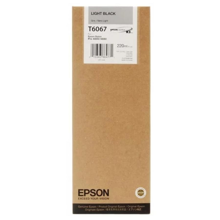 Картридж Epson T6067 (C13T606700) для Epson St Pro 4880, серый картридж epson t5804 c13t580400 для epson st pro 3800 желтый