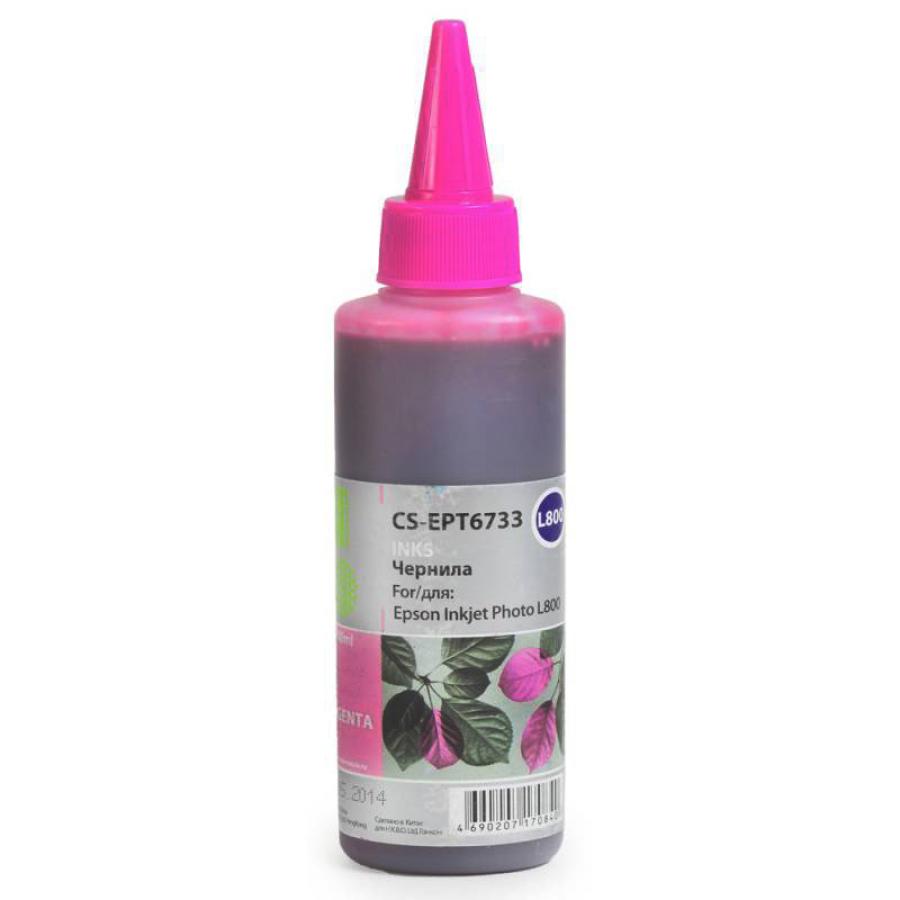Чернила Cactus CS-EPT6733 для Epson L800, пурпурный цена и фото