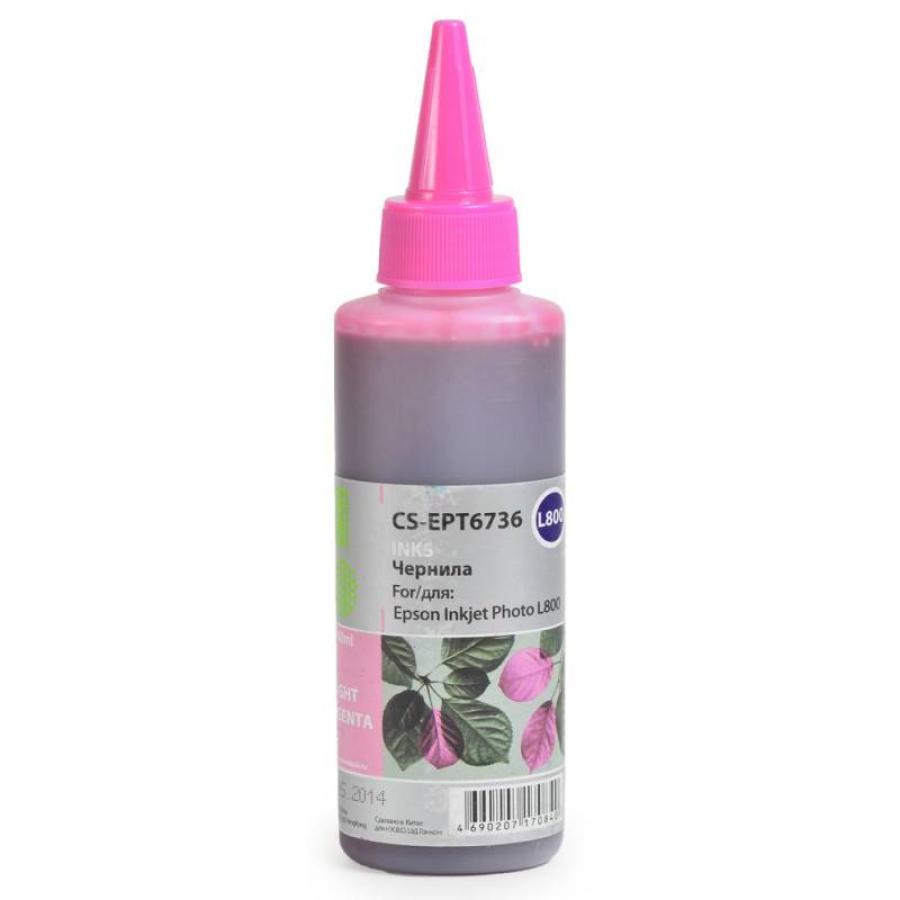 цена Чернила Cactus CS-EPT6736 для Epson L800, светло-пурпурный