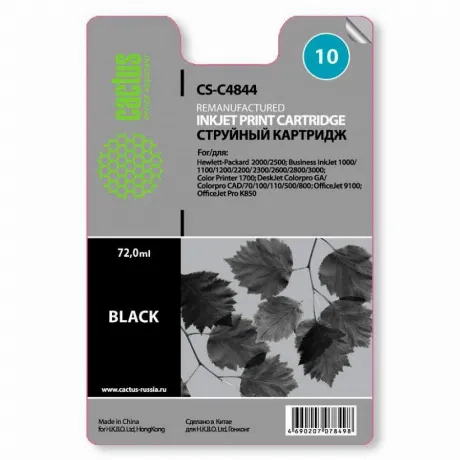 Картридж Cactus CS-C4844 для №10 HP 2000/2500/1000/1100/1200, че...