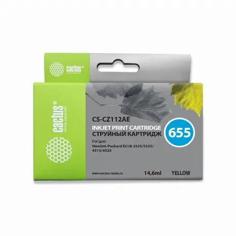 Картридж Cactus CS-CZ112AE №655 для HP DJ IA 3525/5525/4615/6525...