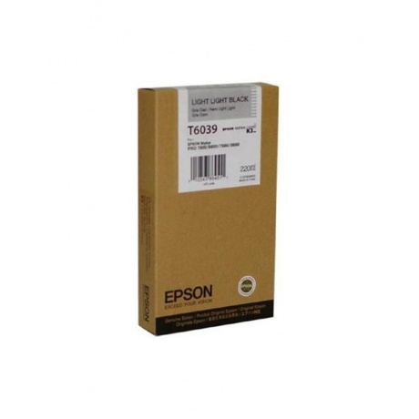 

Картридж струйный Epson T6039 C13T603900 светло-серый (220мл) для Epson St Pro 7880/9880