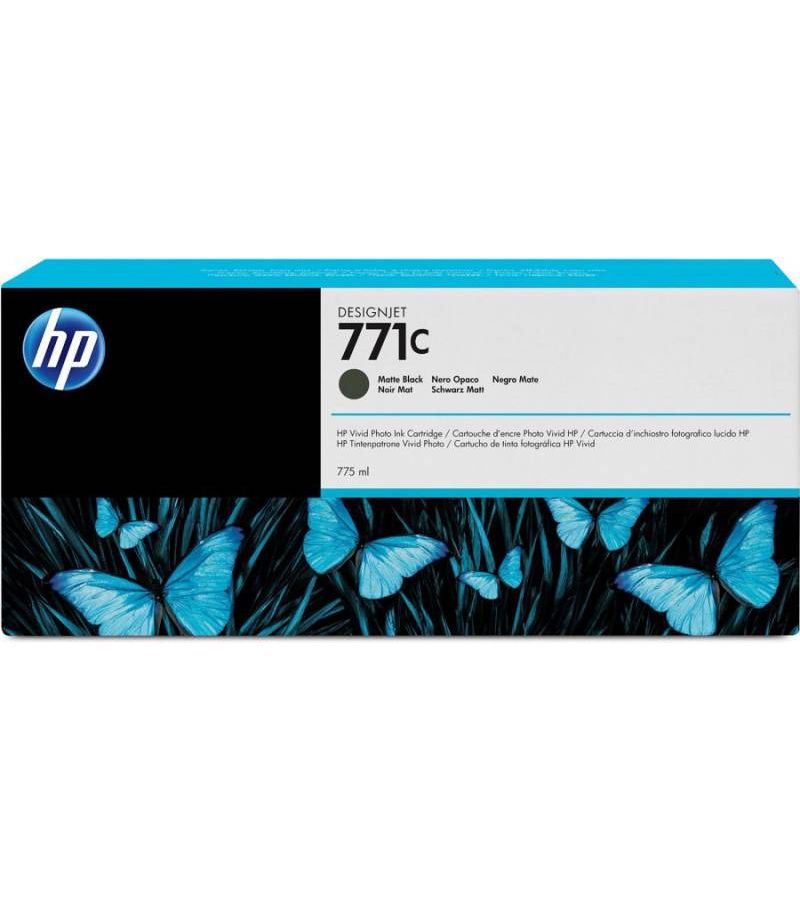 Картридж струйный HP 771C B6Y07A черный матовый (775мл) для HP DJ Z6200 картридж струйный hp 771c b6y13a фото черный 775мл для hp b6y13a