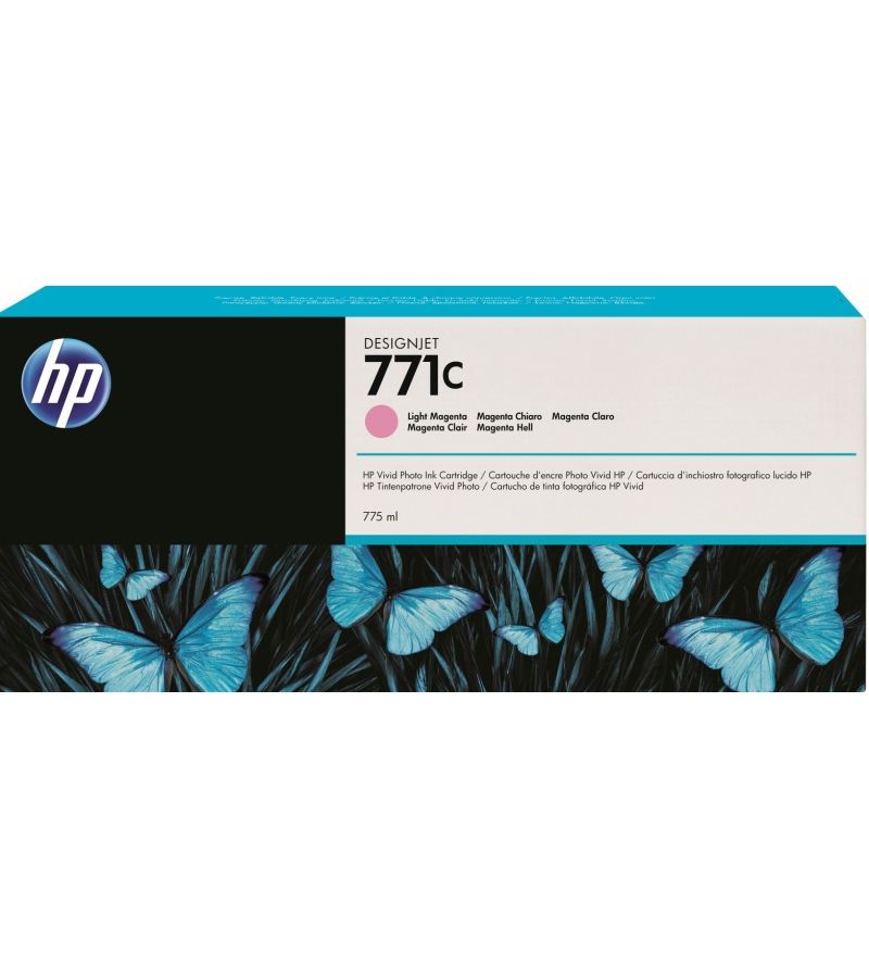 Фото - Картридж струйный HP 771C B6Y11A светло-пурпурный (775мл) для HP DJ Z6200 картридж hp ce020a для designjet z6200 черный светло серый