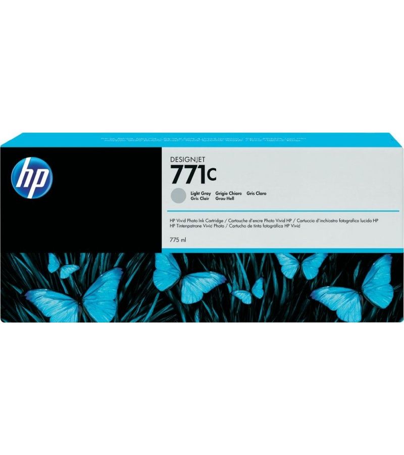 Фото - Картридж струйный HP 771C B6Y14A светло-серый (775мл) для HP DJ Z6200 картридж hp ce020a для designjet z6200 черный светло серый