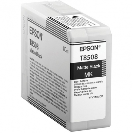 

Картридж струйный Epson T8508 C13T850800 черный матовый (80мл) для Epson SureColor SC-P800
