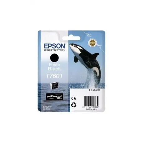 Картридж струйный Epson T7601 C13T76014010 фото черный (25.9мл) ...