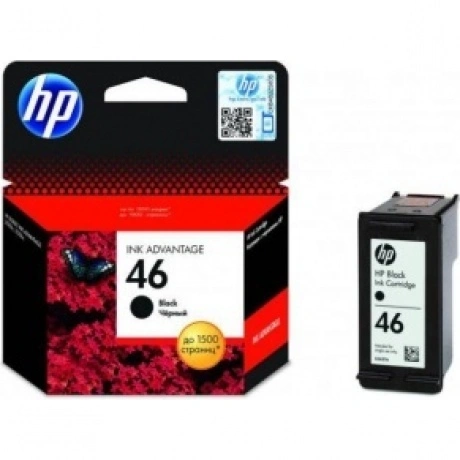 Картридж струйный HP 46 CZ637AE черный (1500стр.) для HP DJ Adv ...