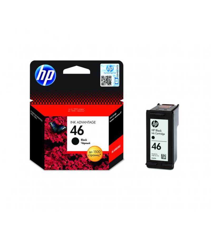 Картридж струйный HP 46 CZ637AE черный (1500стр.) для HP DJ Adv 2020hc/2520hc