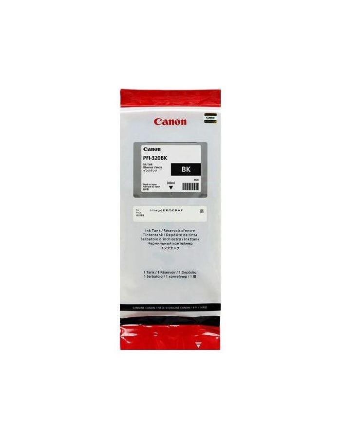 Картридж струйный Canon PFI-320 BK 2890C001 черный (300мл) для Canon imagePROGRAF TM-200/205 18091