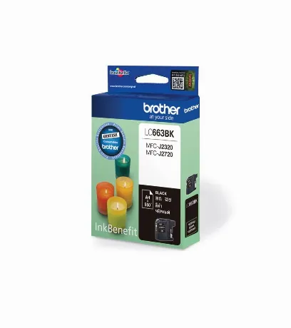 Картридж струйный Brother LC663BK черный (600стр.) для Brother M...