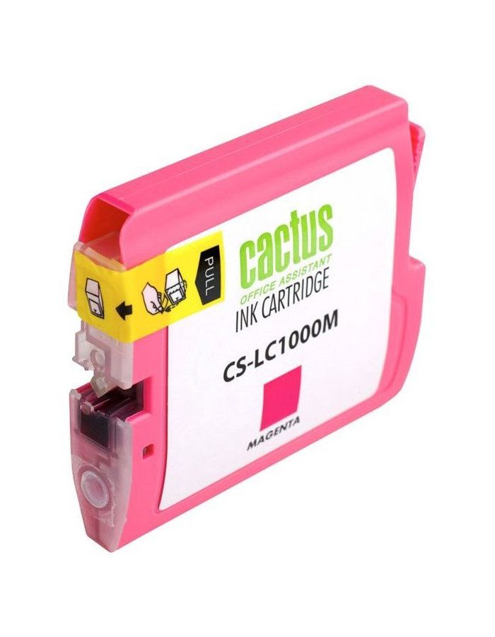 Картридж струйный Cactus CS-LC1000M пурпурный для Brother DCP 130C/330С/MFC-240C/5460CN (20мл) цена и фото