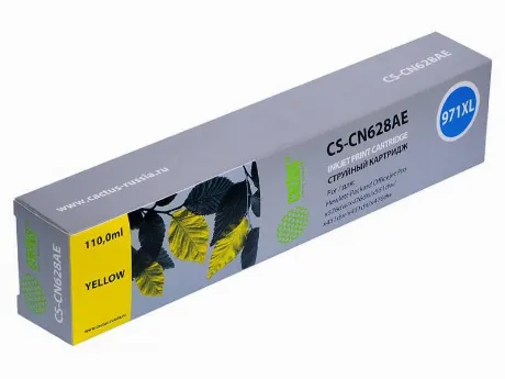 Картридж струйный Cactus CS-CN628AE №971XL желтый для HP DJ Pro ...