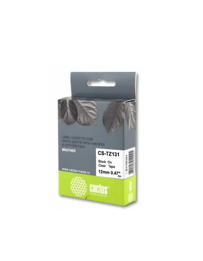 Картридж ленточный Cactus CS-TZ131 черный для Brother 1010/1280/1830VP/7600VP цена и фото