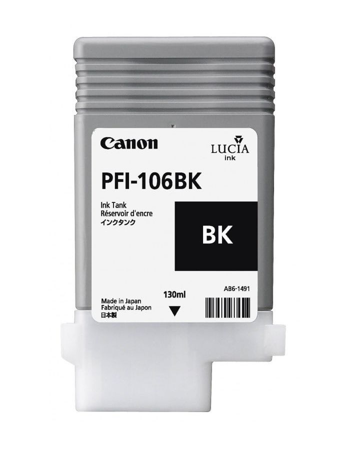 Картридж струйный Canon 6621B001 черный для Canon iPF6300S/6400/6450 картридж струйный canon pfi 106pc 6625b001 фото голубой для canon ipf6300s 6400 6450