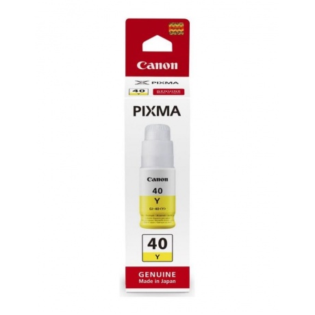 Картридж струйный Canon GI-40 Y 3402C001 желтый (70мл) для Canon Pixma G5040/G6040 - фото 1