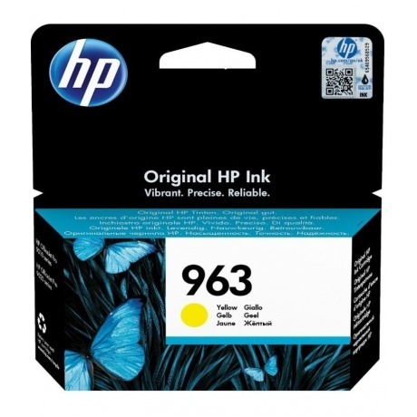 

Картридж струйный HP 963 3JA25AE желтый (700стр.) для HP OfficeJet Pro 901x/902x/HP