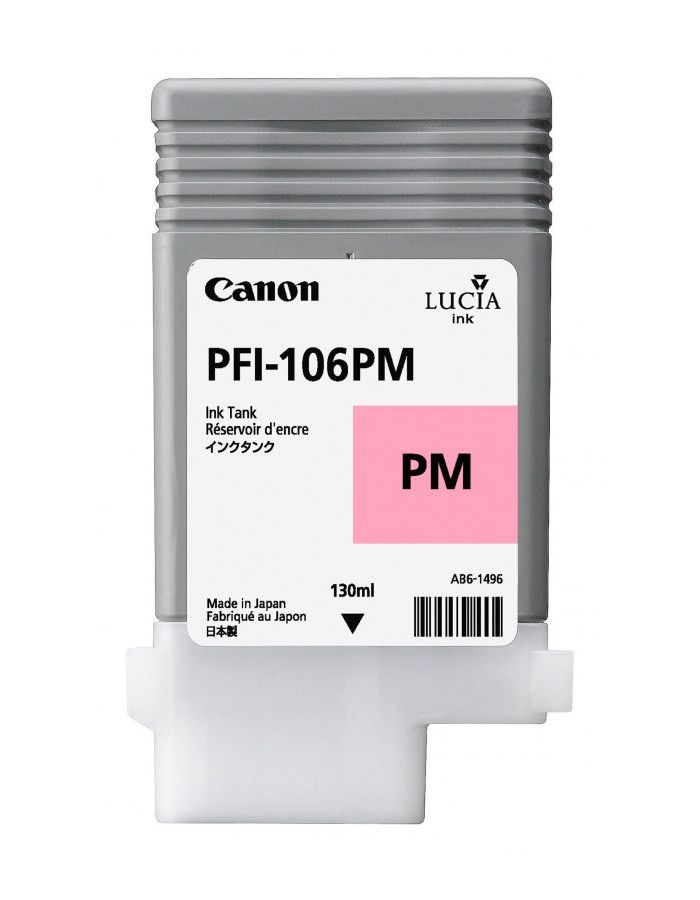 Картридж струйный Canon PFI-106PM 6626B001 фото пурпурный для Canon iPF6300S/6400/6450 картридж canon pfi 1300 pc фото голубой