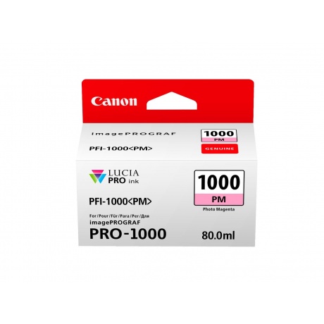 Картридж струйный Canon PFI-1000PM (0551C001) пурпурный - фото 3