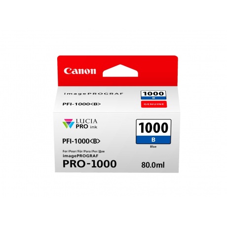 Картридж струйный Canon PFI-1000B (0555C001) синий - фото 3