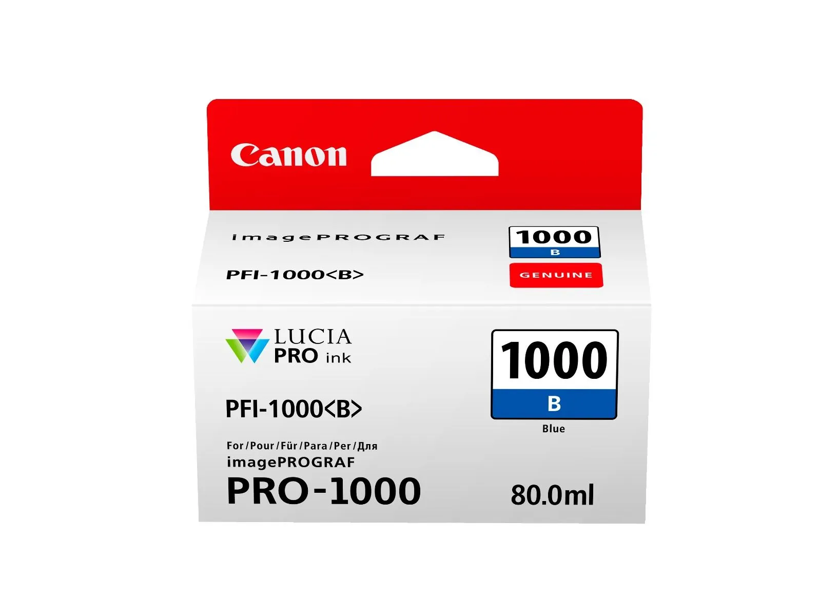 Картридж струйный Canon PFI-1000B (0555C001) синий - фото 3