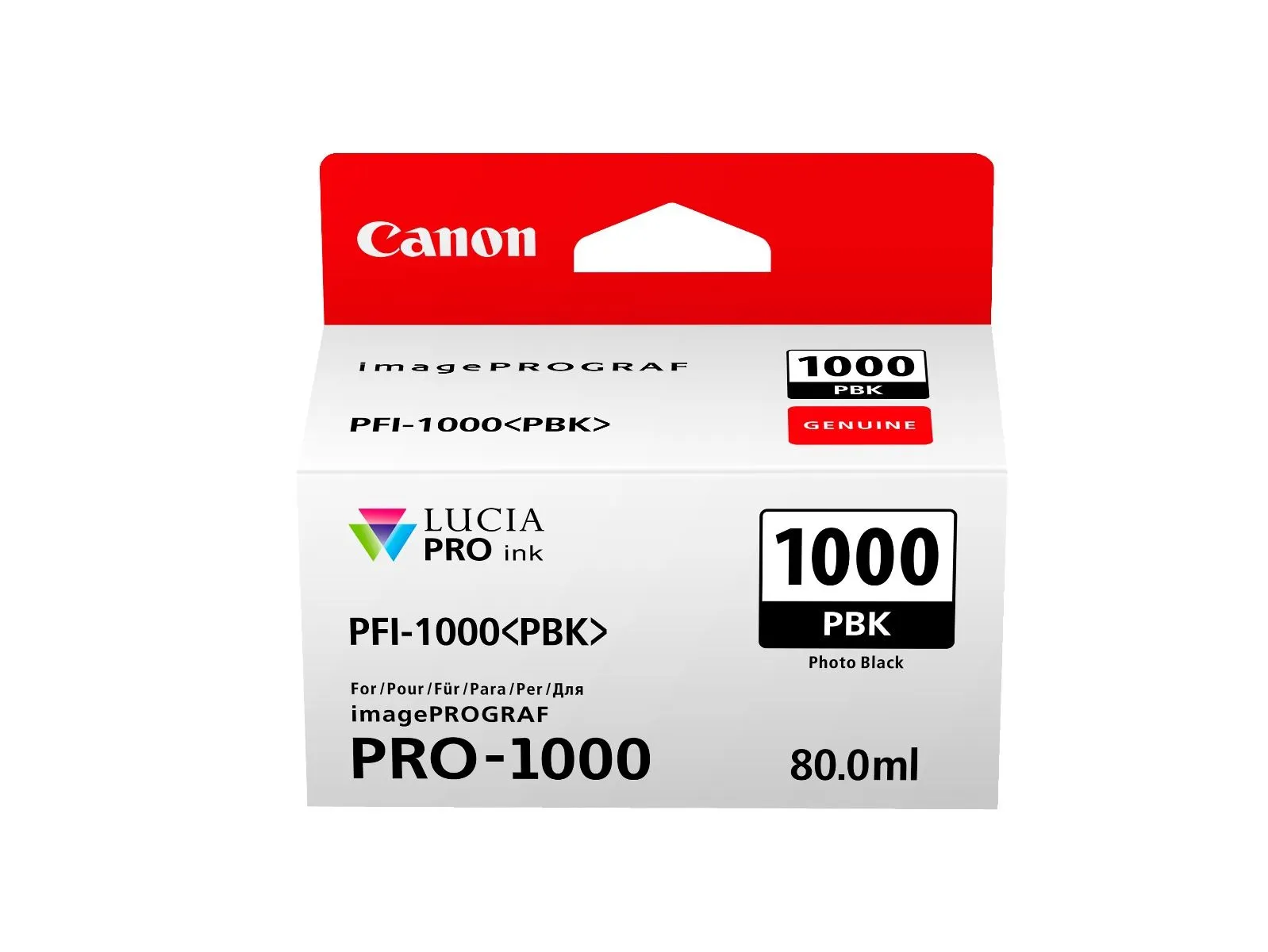 Картридж струйный Canon PFI-1000PBK (0546C001) черный - фото 3