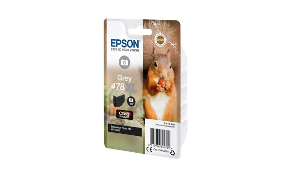 

Картридж струйный Epson C13T04F64020 серый