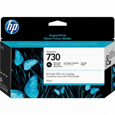 Картридж струйный HP 730 P2V67A фото черный